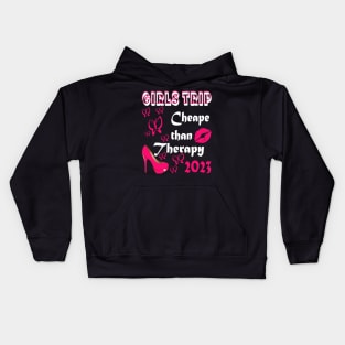 girls trip cheaper than therapy 2022 / 2023 Kids Hoodie